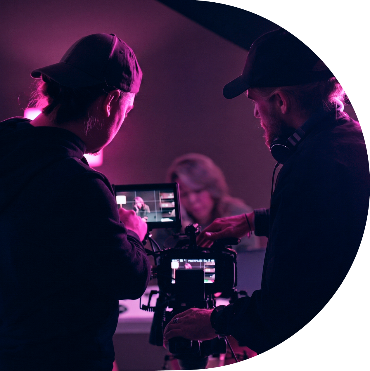 London 100 film crew on set